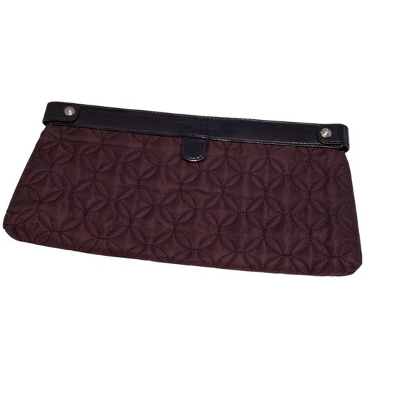 Vera Bradley Woman's Plain Purple / Plum Quilted Clutch, Approx. 12 x 6 - Picture 1 of 6